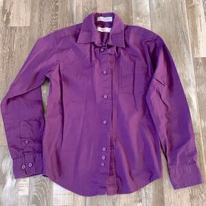 IZOD Button up shirt, purple (Sz 10)